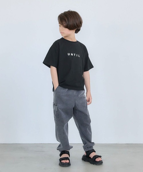 GLOBAL WORK（グローバルワーク）の「COOLデニムカーゴパンツ/116655（カーゴパンツ・キッズ・ブラック/ライトブルー・150cm/140cm/130cm/120cm/170cm/160cm）」の4枚目の写真