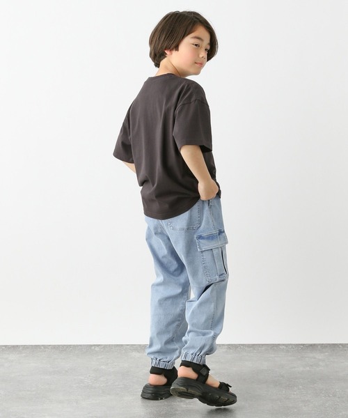 GLOBAL WORK（グローバルワーク）の「COOLデニムカーゴパンツ/116655（カーゴパンツ・キッズ・ブラック/ライトブルー・150cm/140cm/130cm/120cm/170cm/160cm）」の18枚目の写真
