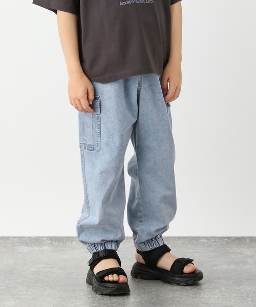 GLOBAL WORK（グローバルワーク）の「COOLデニムカーゴパンツ/116655（カーゴパンツ・キッズ・ブラック/ライトブルー・150cm/140cm/130cm/120cm/170cm/160cm）」の20枚目の写真