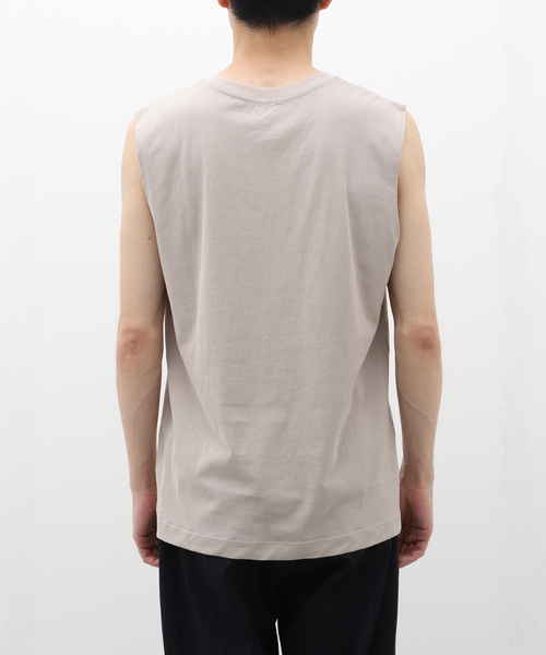 EDIFICE（エディフィス）の「ヴィンテージライク ジャージー スリーブレストップ（Tシャツ/カットソー・メンズ・ブラック/ホワイト/ベージュ・LARGE/MEDIUM）」の7枚目の写真
