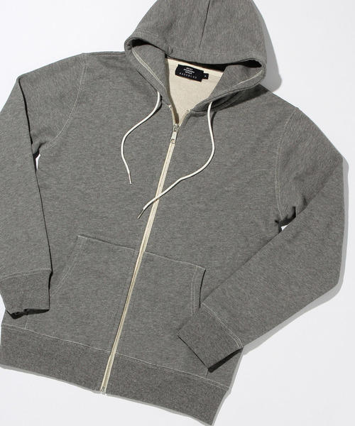 RAGEBLUE（レイジブルー）の「【USAコットン使用】裏毛スウェットZIPパーカ/568540（パーカー・メンズ・ネイビー/オフホワイト/グレー/オリーブ・MEDIUM/LARGE）」の2枚目の写真