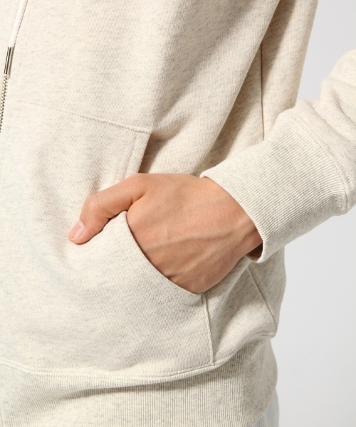 RAGEBLUE（レイジブルー）の「【USAコットン使用】裏毛スウェットZIPパーカ/568540（パーカー・メンズ・ネイビー/オフホワイト/グレー/オリーブ・MEDIUM/LARGE）」の15枚目の写真