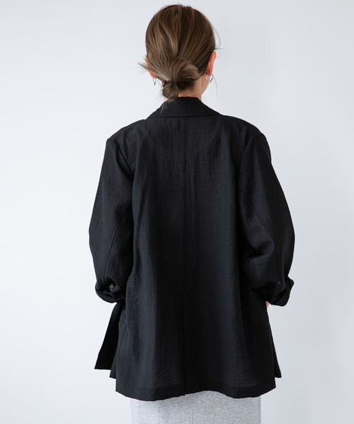 URBAN RESEARCH Sonny Label(アーバンリサーチサニーレーベル)の「ライトシアーシャツジャケット(テーラードジャケット・レディース・ブラック/イエロー系その他/オフホワイト・FREE)」の22枚目の写真