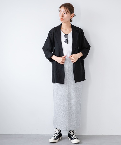 URBAN RESEARCH Sonny Label(アーバンリサーチサニーレーベル)の「ライトシアーシャツジャケット(テーラードジャケット・レディース・ブラック/イエロー系その他/オフホワイト・FREE)」の21枚目の写真