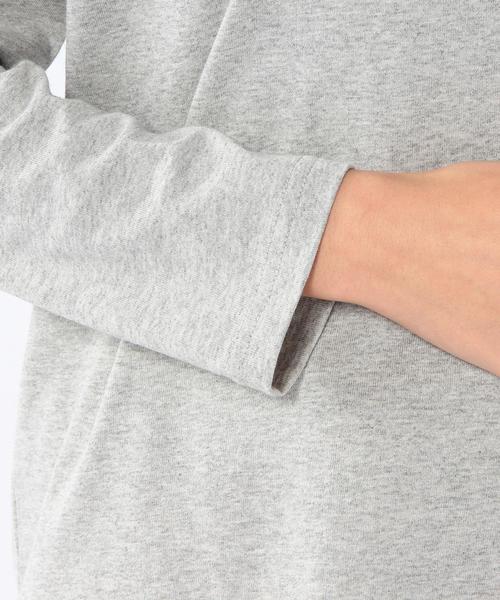 coen（コーエン）の「USAコットンポケットロングTシャツ（Tシャツ/カットソー・レディース・ホワイト/グレー・LARGE/MEDIUM）」の16枚目の写真