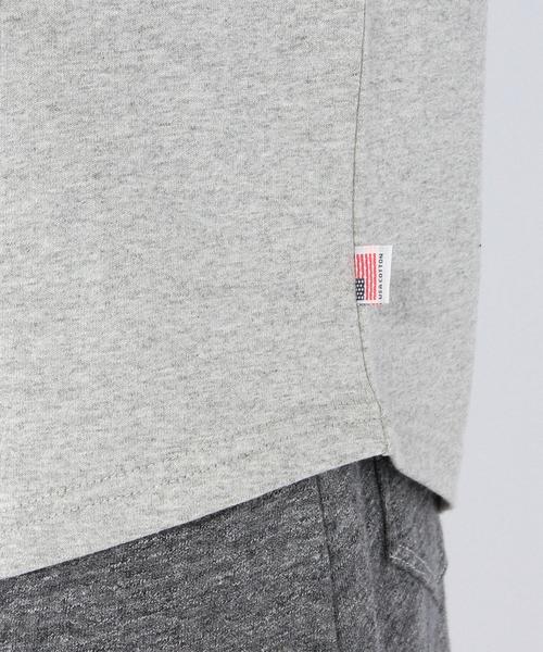 coen（コーエン）の「USAコットンポケットロングTシャツ（Tシャツ/カットソー・レディース・ホワイト/グレー・LARGE/MEDIUM）」の17枚目の写真