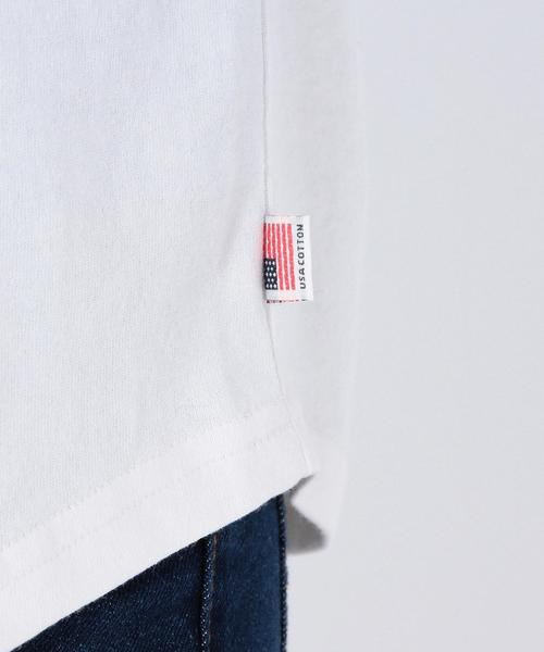 coen（コーエン）の「USAコットンポケットロングTシャツ（Tシャツ/カットソー・レディース・ホワイト/グレー・LARGE/MEDIUM）」の10枚目の写真