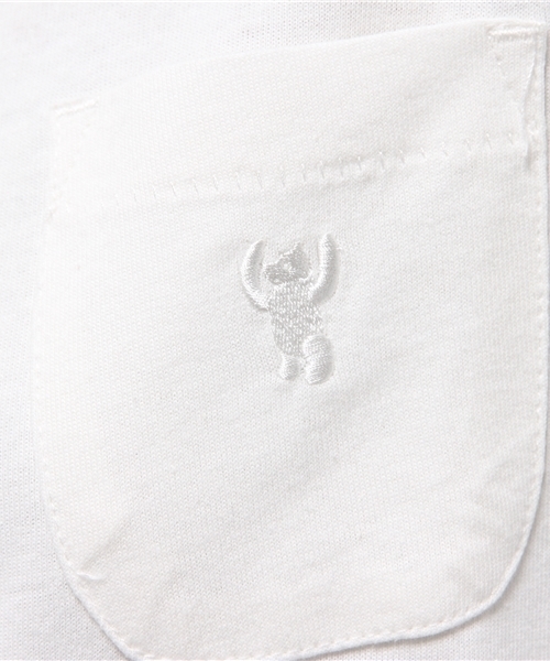 coen（コーエン）の「USAコットンポケットロングTシャツ（Tシャツ/カットソー・レディース・ホワイト/グレー・LARGE/MEDIUM）」の12枚目の写真