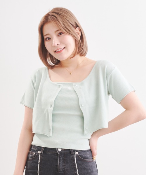 アンサンブルサマーニット（Tシャツ/カットソー）｜HUGELY