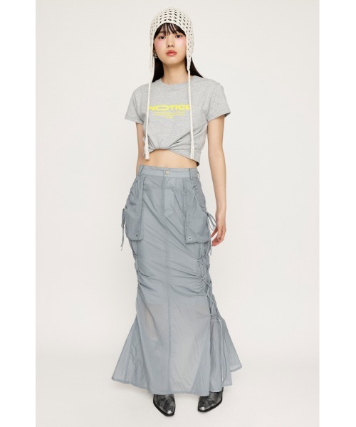 SLY（スライ）の「LACE UP ATHLEISURE SK レースアップ アスレジャー スカート（スカート・レディース・ブラック/グレー・1/2）」の20枚目の写真