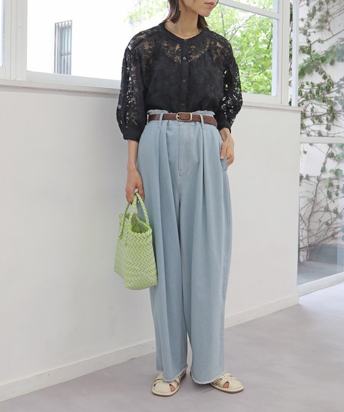 Crisp(クリスプ)の「【ZOZO限定】シアーレースパフスリーブブラウス(シャツ/ブラウス・レディース・ブラック/ホワイト・FREE)」の17枚目の写真