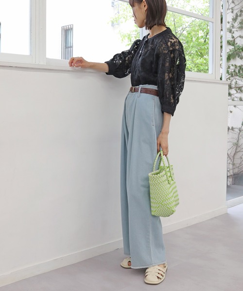 Crisp(クリスプ)の「【ZOZO限定】シアーレースパフスリーブブラウス(シャツ/ブラウス・レディース・ブラック/ホワイト・FREE)」の18枚目の写真