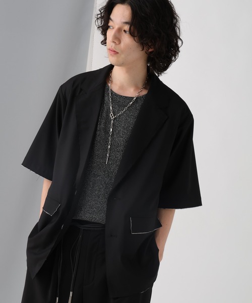 HARE カットオフジャケット セットアップ テーラードジャケット スラックス HARE（ハレ）の「【SET UP対応】カットオフジャケット(HARE
