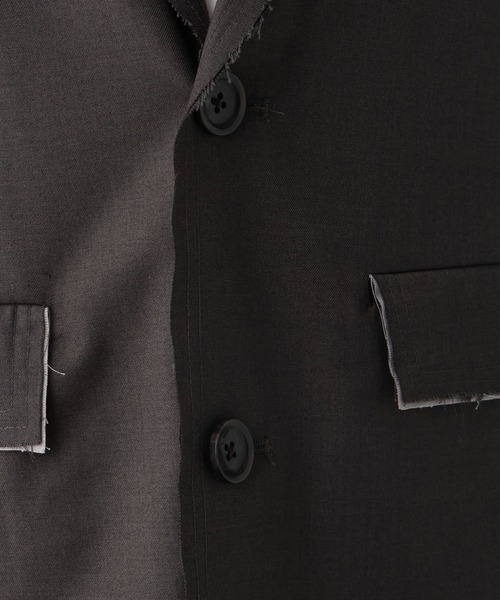 HARE（ハレ）の「【SET UP対応】カットオフジャケット(HARE)（テーラードジャケット・メンズ・グレー/ブラック・FREE）」の19枚目の写真