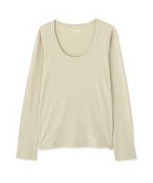 three dots オーガニックコットンUネックロンTee