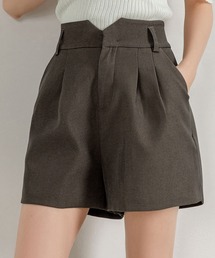 DAY CLOSET | レディース フロントタックハイウエストショートパンツ(その他パンツ)