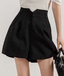 DAY CLOSET | レディース フロントタックハイウエストショートパンツ(その他パンツ)