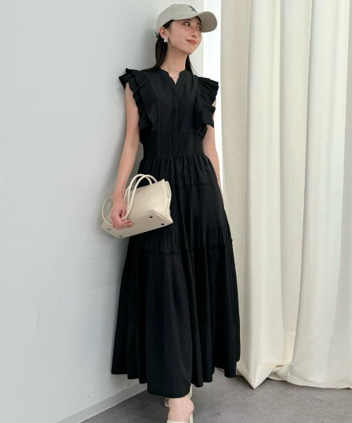 美品JILL by JILL STUART ボリュームデザインプリーツワンピース JILL by STUART ワンピース ボリュームデザインプリーツ