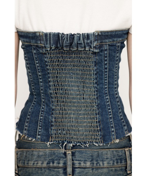 SLY（スライ）の「FRONT ZIP CORSET-E フロント ジップ