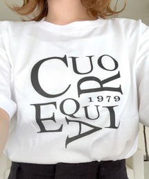 cuorequalロゴ半袖Tシャツ
