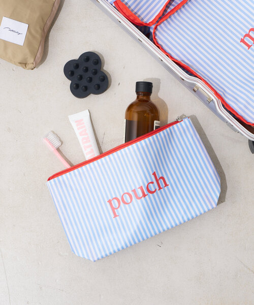 BIRTHDAY BAR(バースデイバー)の「PVCコスメポーチ(ポーチ・レディース・ブルー/グレー・0)」の2枚目の写真