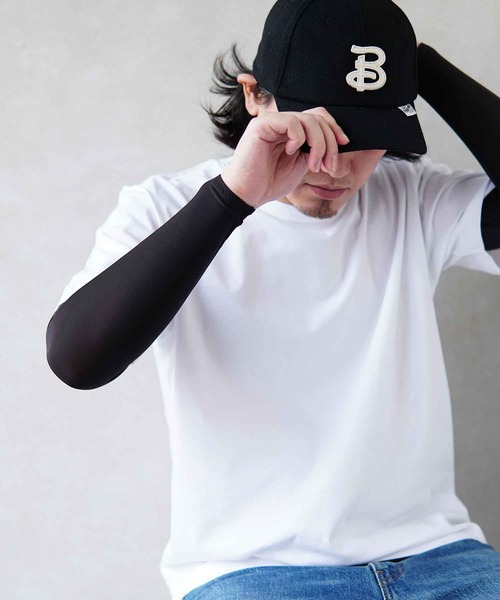 BAYBLO（ベイブロ）の「(KS)アームカバー（アームカバー・メンズ・ホワイト/チャコールグレー/ライトグレー/ブラック/ネイビー/ブルー・FREE）」の2枚目の写真