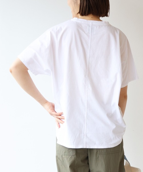 MICA&DEAL(マイカ&ディール)の「"PACIFICA"ロゴドルマンT-shirt(Tシャツ/カットソー・レディース・ホワイト/ブルー・FREE)」の8枚目の写真