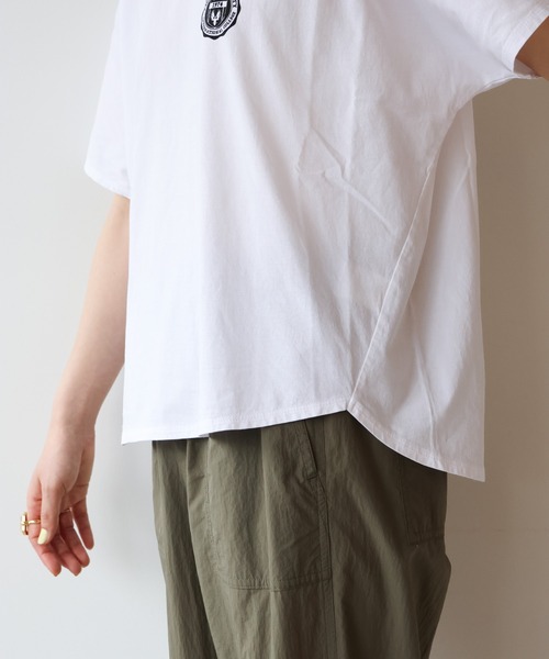 MICA&DEAL(マイカ&ディール)の「"PACIFICA"ロゴドルマンT-shirt(Tシャツ/カットソー・レディース・ホワイト/ブルー・FREE)」の14枚目の写真
