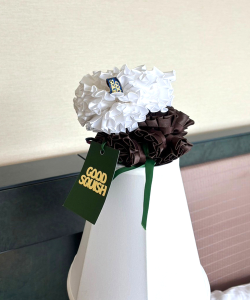 GOOD SQUISH(グッドスクイッシュ)の「【GOOD SQUISH / グッド スクイッシュ】BADLANDS(シュシュ・レディース・ホワイト/ブラウン・FREE)」の11枚目の写真