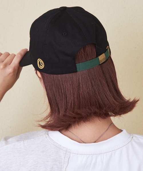 CUBE SUGAR（キューブシュガー）の「ロゴ刺繍ツイルキャップ（キャップ・レディース・ブラック/パープル/ナチュラル/グリーン・M）」の11枚目の写真