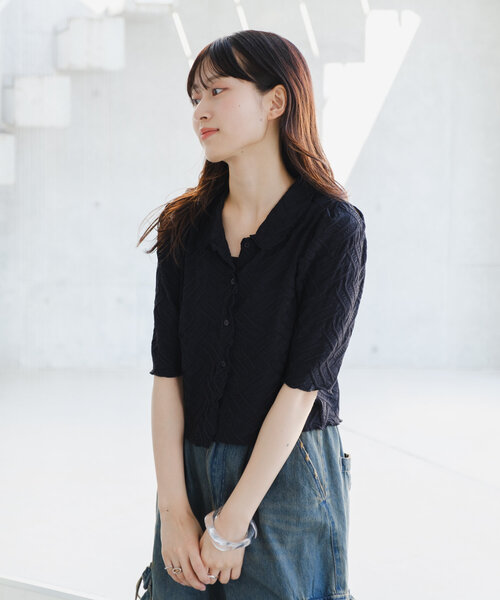 シャツ/ブラウス(長袖/七分) Kastane - original 2way volume blouse 2WAY/4色展開】バルーンブラウス（シャツ/ブラウス）｜Kastane