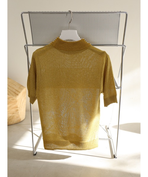 Katrin TOKYO(カトリーントーキョー)の「glitter see-through knit(ニット/セーター・レディース・シルバー/パープル/ゴールド・FREE/XS)」の7枚目の写真