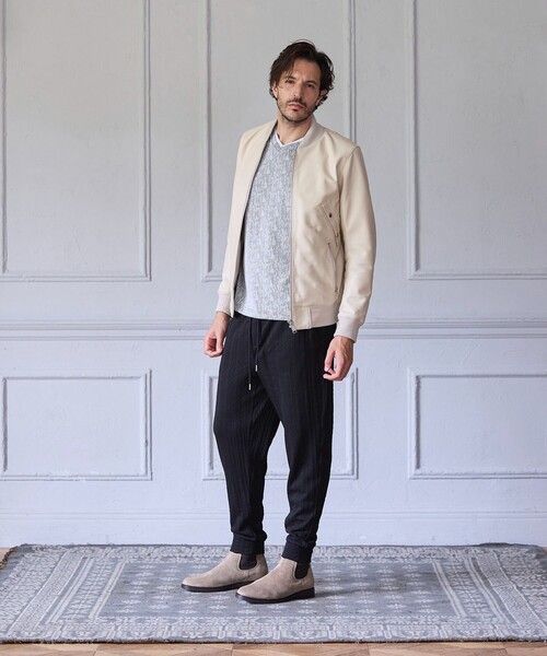 RATTLE TRAP（ラトルトラップ）の「ラムセミネイキッドレザーボンバージャケット（ブルゾン・メンズ・ベージュ・L/M/S/LL）」の7枚目の写真