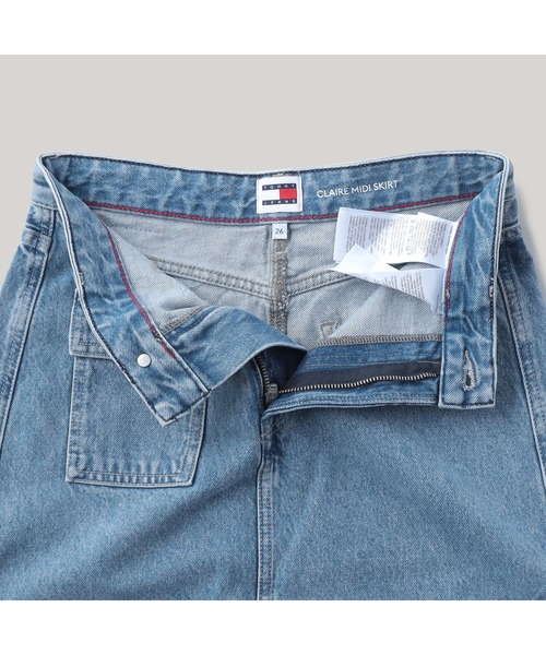 TOMMY HILFIGER(トミーヒルフィガー)の「ミディデニムスカート(デニムスカート・レディース・インディゴブルー・25inch/26inch)」の9枚目の写真