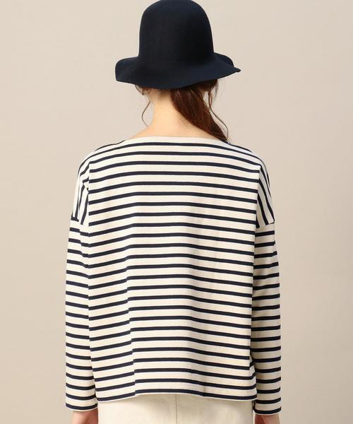 ORCIVAL（オーシバル）の「BY ORCIVAL ボーダーワイドカットソー◆（Tシャツ/カットソー・レディース・オフホワイト/ダークグレー・フリー）」の3枚目の写真