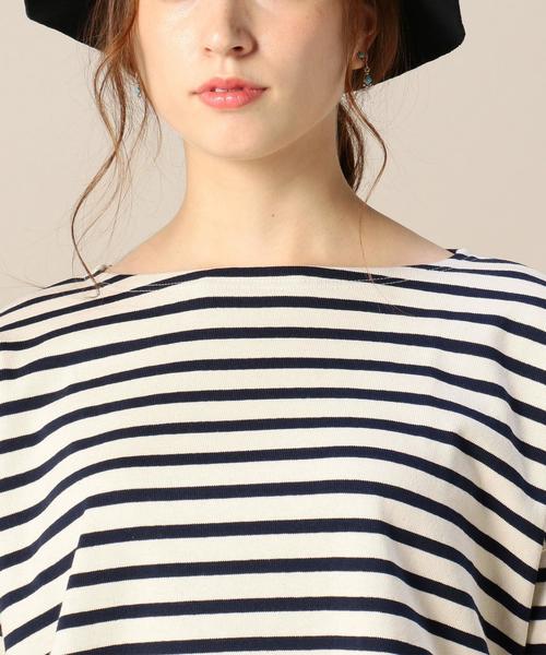 ORCIVAL（オーシバル）の「BY ORCIVAL ボーダーワイドカットソー◆（Tシャツ/カットソー・レディース・オフホワイト/ダークグレー・フリー）」の8枚目の写真