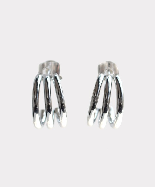 abaskdesign（アバスクデザイン）の「金属アレルギー対応 トリプルラインステンレスピアス（ピアス（両耳用）・レディース・ゴールド/シルバー・FREE）」の15枚目の写真