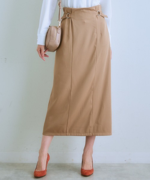 7days Life Styling(セブンデイズライフスタイリング)の「サイドベルトロングスカート(スカート・レディース・モカ/グレー系/ブラック・LL/L/M/S)」の3枚目の写真