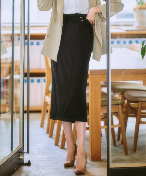 7days Life Styling(セブンデイズライフスタイリング)の「サイドベルトロングスカート(スカート・レディース・モカ/グレー系/ブラック・LL/L/M/S)」の11枚目の写真