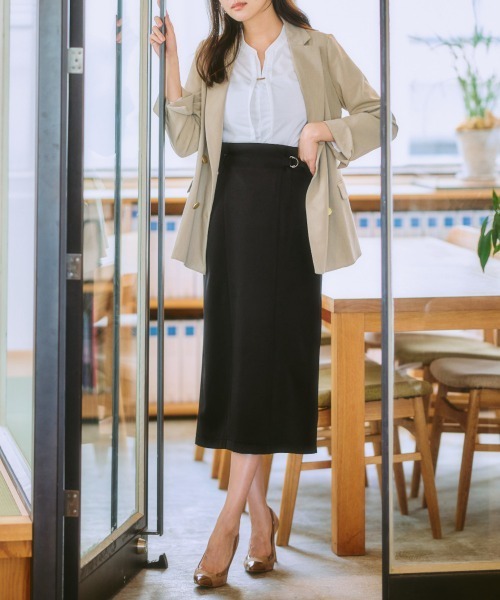 7days Life Styling(セブンデイズライフスタイリング)の「サイドベルトロングスカート(スカート・レディース・モカ/グレー系/ブラック・LL/L/M/S)」の10枚目の写真