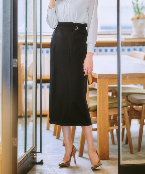 7days Life Styling(セブンデイズライフスタイリング)の「サイドベルトロングスカート(スカート・レディース・モカ/グレー系/ブラック・LL/L/M/S)」の9枚目の写真