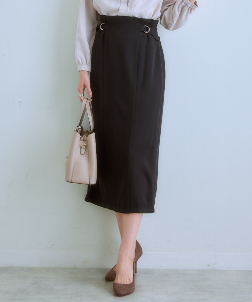 7days Life Styling(セブンデイズライフスタイリング)の「サイドベルトロングスカート(スカート・レディース・モカ/グレー系/ブラック・LL/L/M/S)」の6枚目の写真
