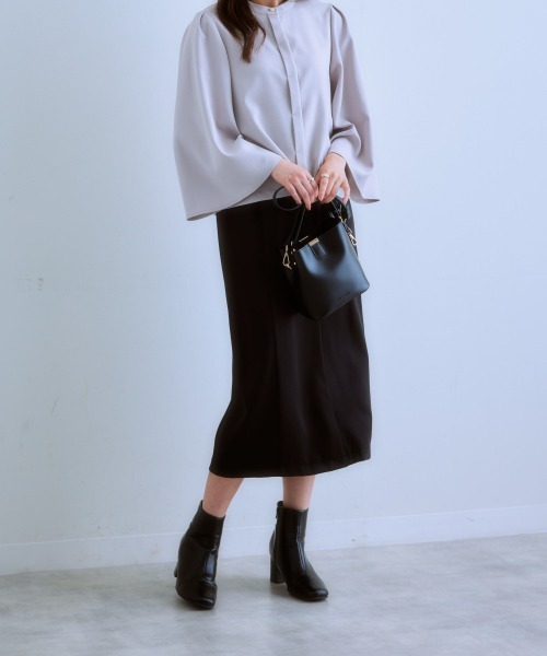7days Life Styling(セブンデイズライフスタイリング)の「サイドベルトロングスカート(スカート・レディース・モカ/グレー系/ブラック・LL/L/M/S)」の7枚目の写真