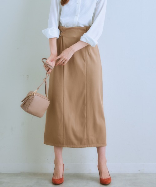 7days Life Styling(セブンデイズライフスタイリング)の「サイドベルトロングスカート(スカート・レディース・モカ/グレー系/ブラック・LL/L/M/S)」の18枚目の写真