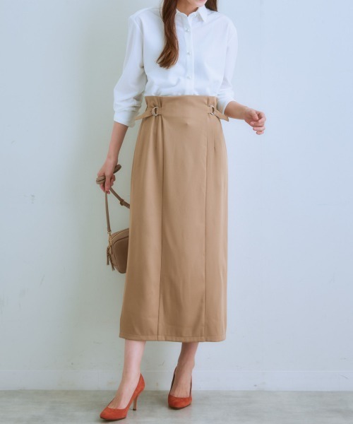 7days Life Styling(セブンデイズライフスタイリング)の「サイドベルトロングスカート(スカート・レディース・モカ/グレー系/ブラック・LL/L/M/S)」の19枚目の写真