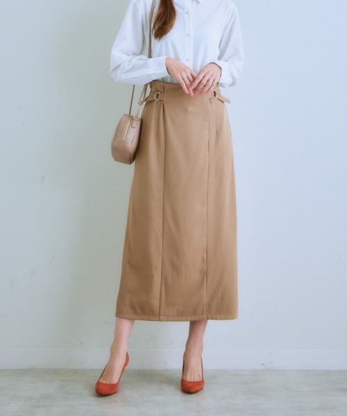 7days Life Styling(セブンデイズライフスタイリング)の「サイドベルトロングスカート(スカート・レディース・モカ/グレー系/ブラック・LL/L/M/S)」の15枚目の写真