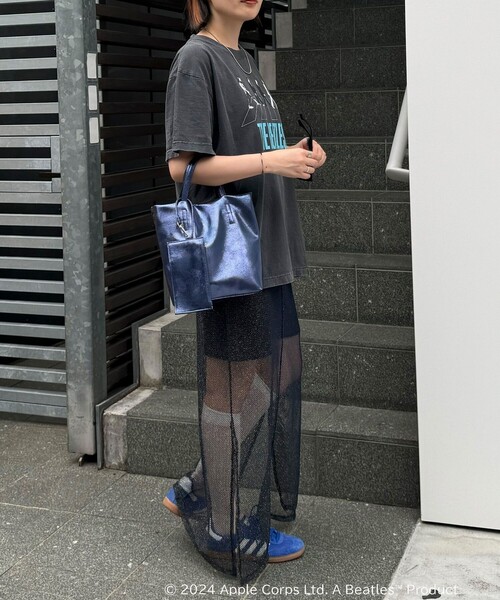 fredy emue（フレディエミュ）の「【別注】【GOOD ROCK SPEED/グッドロックスピード】THE BEATLES Tシャツ（Tシャツ/カットソー・レディース・チャコールグレー/ライトグレー・FREE）」の7枚目の写真