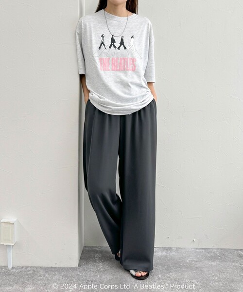 fredy emue（フレディエミュ）の「【別注】【GOOD ROCK SPEED/グッドロックスピード】THE BEATLES Tシャツ（Tシャツ/カットソー・レディース・チャコールグレー/ライトグレー・FREE）」の16枚目の写真