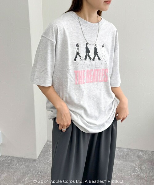fredy emue（フレディエミュ）の「【別注】【GOOD ROCK SPEED/グッドロックスピード】THE BEATLES Tシャツ（Tシャツ/カットソー・レディース・チャコールグレー/ライトグレー・FREE）」の20枚目の写真