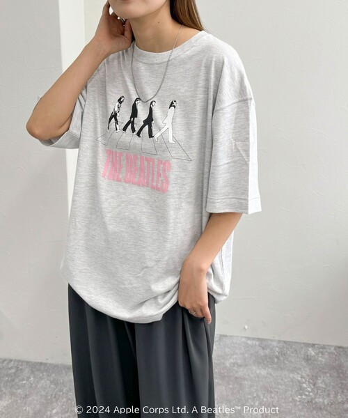 fredy emue（フレディエミュ）の「【別注】【GOOD ROCK SPEED/グッドロックスピード】THE BEATLES Tシャツ（Tシャツ/カットソー・レディース・チャコールグレー/ライトグレー・FREE）」の21枚目の写真